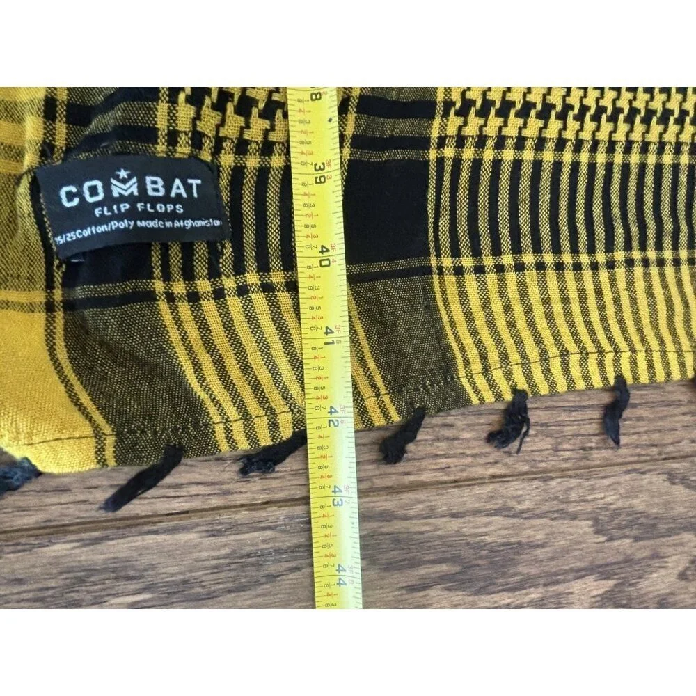 Combat THE SHEMAGH Arab Afghanistan Scarf One Size Yellow Black  Unisex